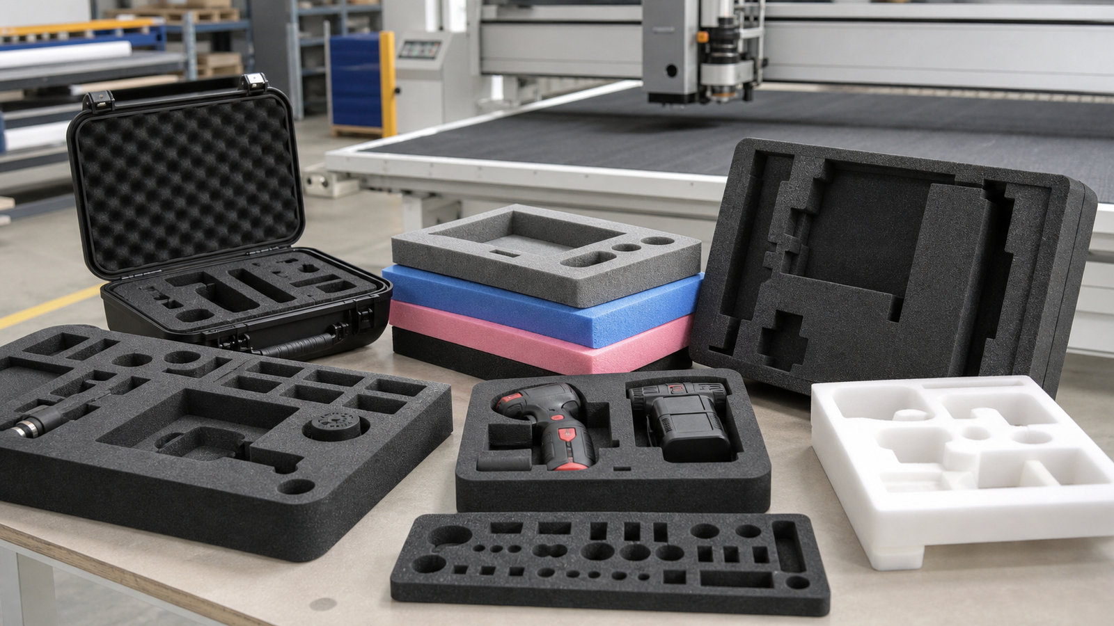 Custom foam case inserts for tools and equipment